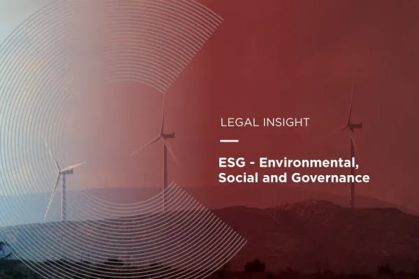 ESG – Environmental, Social and Governance 